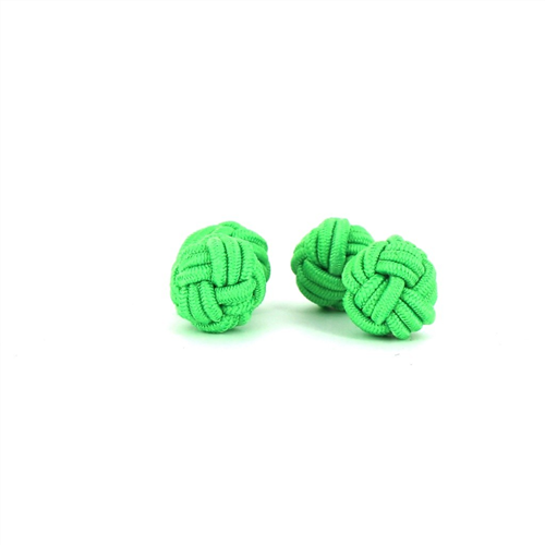 Boutons de Manchette Double Boule Vert Clair
