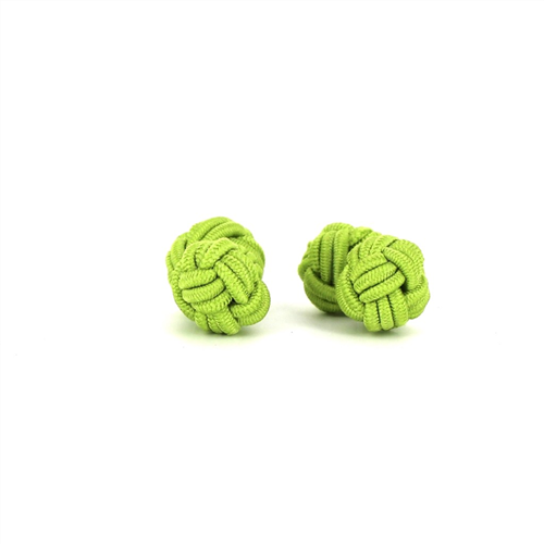 Boutons de Manchette Double Boule Vert Lime