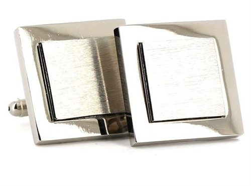 Boutons de Manchettes Double Carré