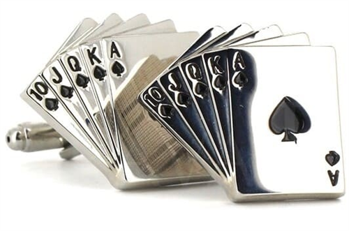 Boutons de Manchettes Échelle Poker