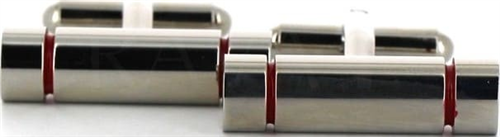 Boutons de Manchette Émaillée Cylindrique Grenat