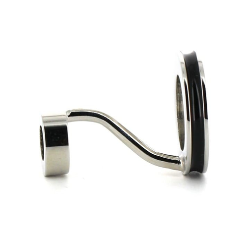 Boutons de Manchette émaillés double boule noire