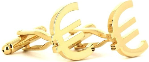 Boutons de Manchette Euro Dorés