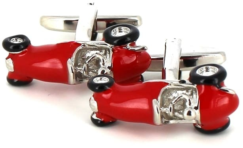 Boutons de Manchettes Formule 1 Rouge Rétro