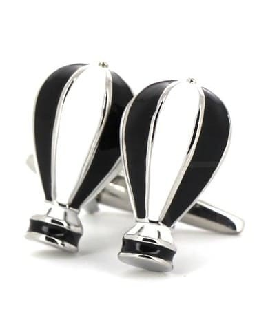 Boutons de Manchette Ballons Noir Blanc