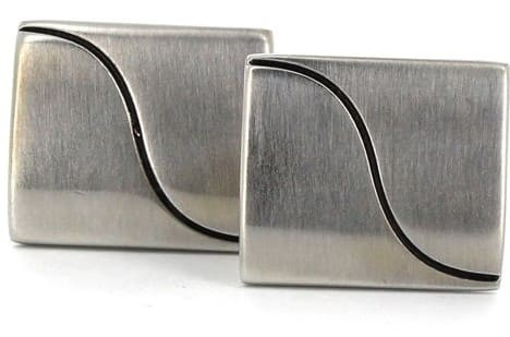 Boutons de Manchette gris et noir