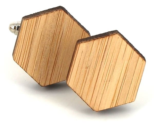 Boutons de Manchette Hexagones