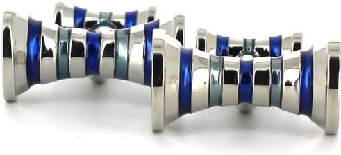 Boutons de Manchette Hyperboles Bleus