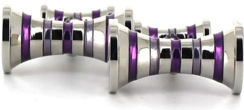 Boutons de Manchettes Hyperboles Violettes