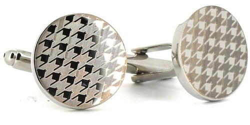 Boutons de Manchettes Laser Circulaires