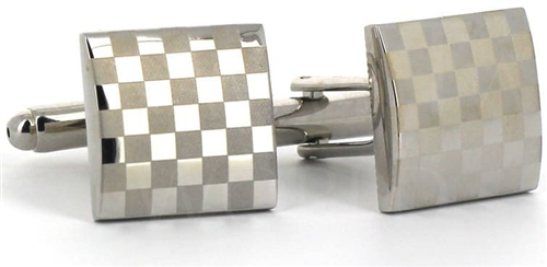 Boutons de Manchette Laser Carrés