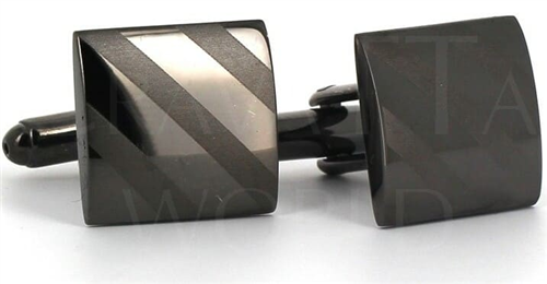 Boutons de Manchette laser noirs