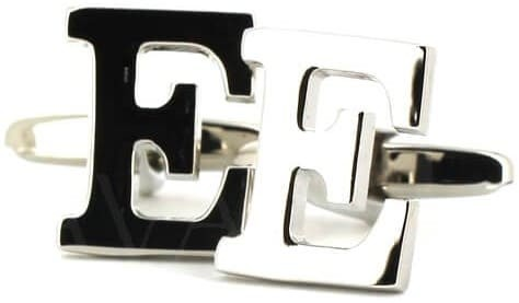 Boutons de Manchette Lettre E