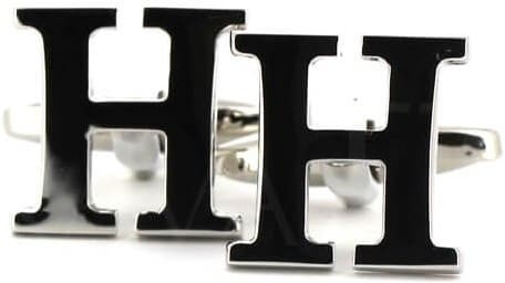 Boutons de Manchettes Lettre H