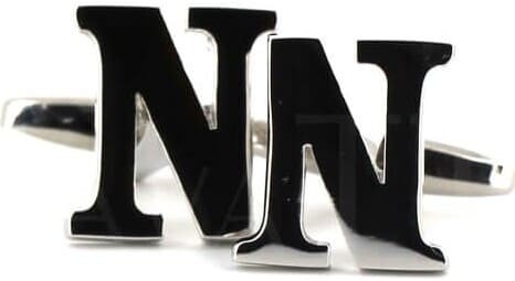Boutons de Manchettes Lettre N