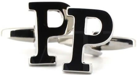 Boutons de Manchettes Lettre P