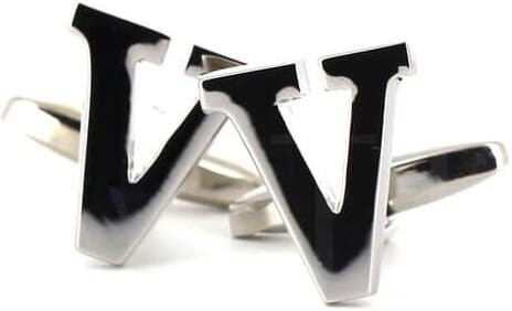 Boutons de Manchette Lettre V