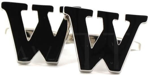 Boutons de Manchettes Lettre W