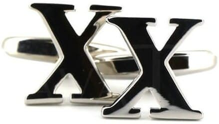 Boutons de Manchettes Lettre X