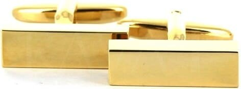 Boutons de Manchettes Barres d'Or