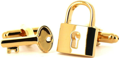 Boutons de Manchettes Clé et Cadenas