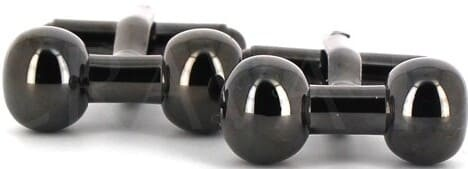 Boutons de Manchette Noirs