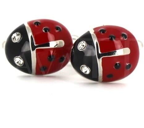 Boutons de Manchette Coccinelles