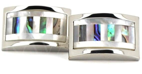 Boutons de Manchettes en nacre brillante