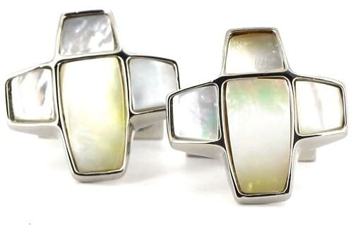 Boutons de Manchette Nacre Ivoire II