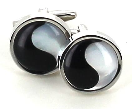 Boutons de Manchettes Nacre Yin Yang