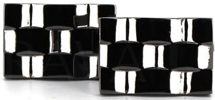 Boutons de Manchette Noirs VI