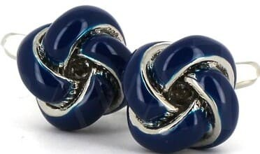 Boutons de Manchette Nœuds Bleu Marine I