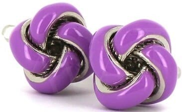 Boutons de Manchette Nœuds Lilas