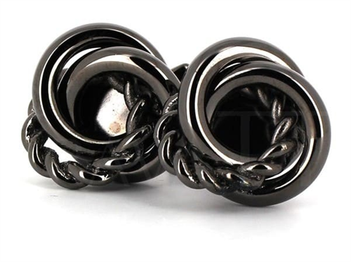 Boutons de Manchette Nœuds Noirs IV
