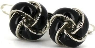 Boutons de Manchette Nœuds Noirs VI