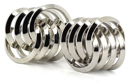 Boutons de Manchette Nœuds Rayés II