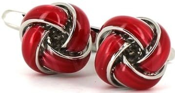 Boutons de Manchette Nœuds Rouges