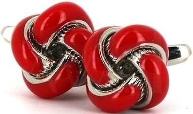 Boutons de Manchette Nœuds Rouges III
