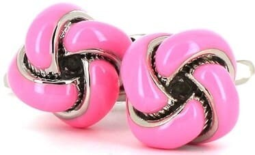 Boutons de Manchette Nœuds Roses