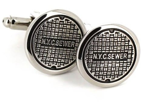 Boutons de Manchettes Égouts de NYC
