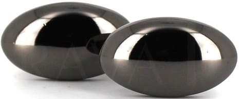 Boutons de Manchettes ovales noires