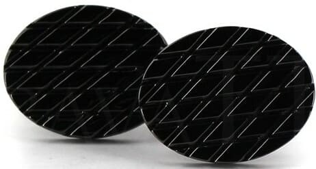 Boutons de Manchettes Ovales Noires II