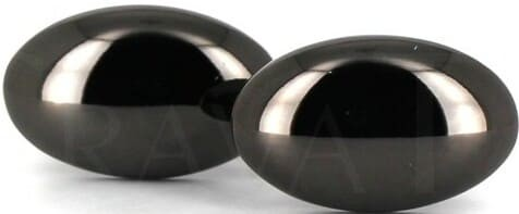 Boutons de Manchettes Ovales Noires III