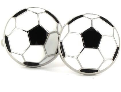 Boutons de Manchettes Ballons de Football