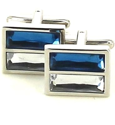 Boutons de Manchette en pierres rectangulaires