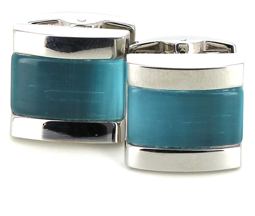 Boutons de Manchette en pierres rectangulaires