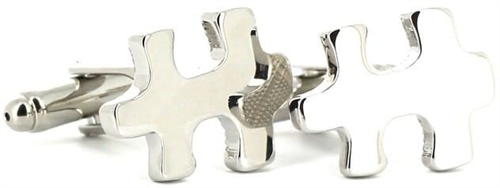 Boutons de Manchettes Pièces Puzzle