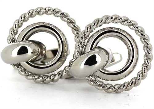 Boutons de Manchette Argent VII