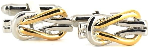 Boutons de Manchette Argent et Or