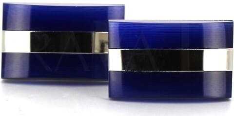 Boutons de Manchette rectangulaires bleus I